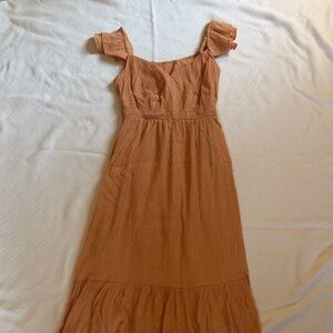 Rust Orange Maxi Dress - Unbranded